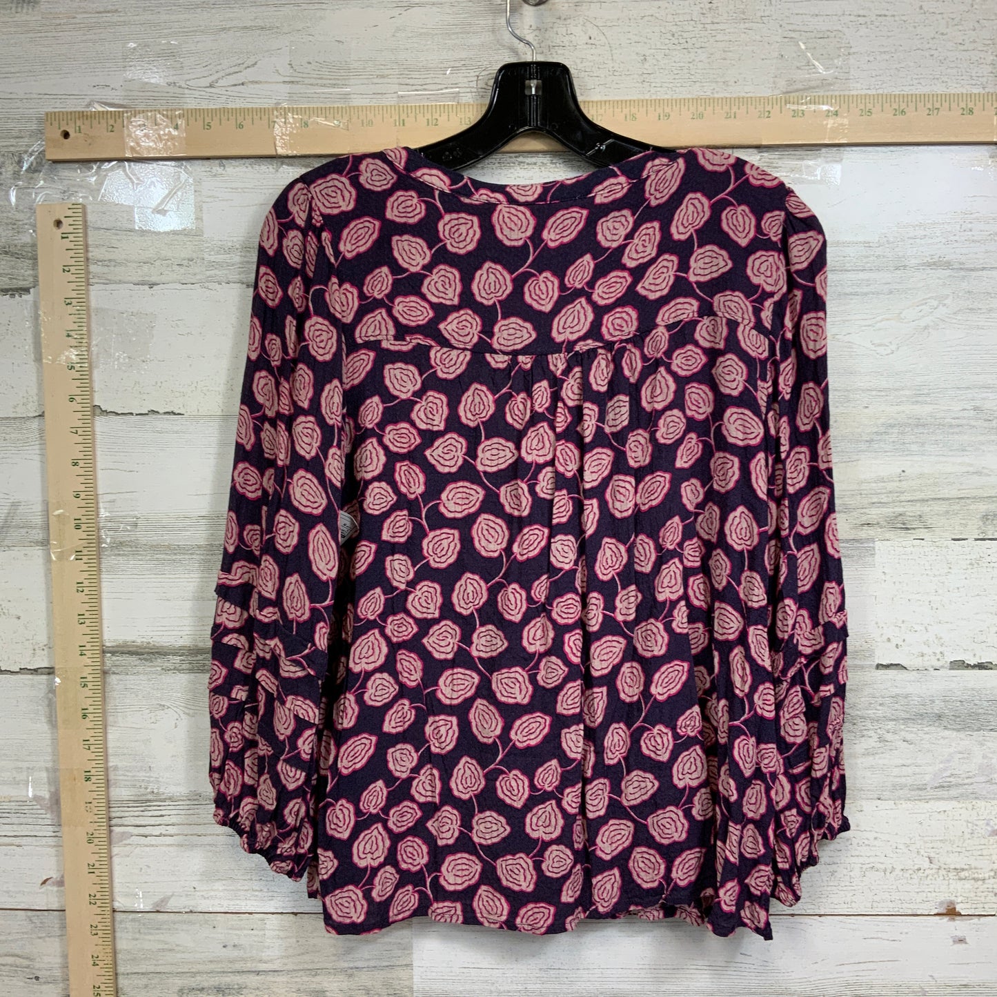 Purple Top 3/4 Sleeve Maeve, Size M