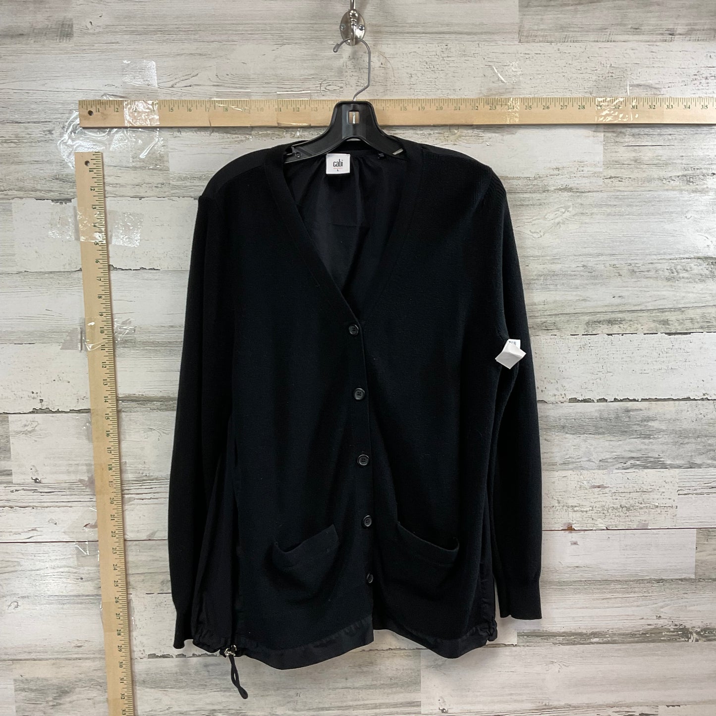 Black Sweater Cardigan Cabi, Size L