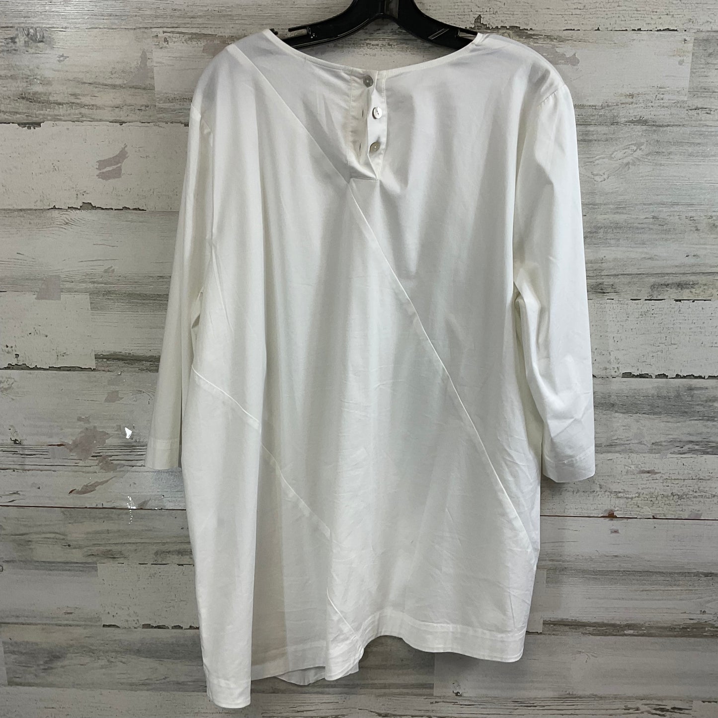 Tunic 3/4 Sleeve By J. Jill In White, Size: Xl