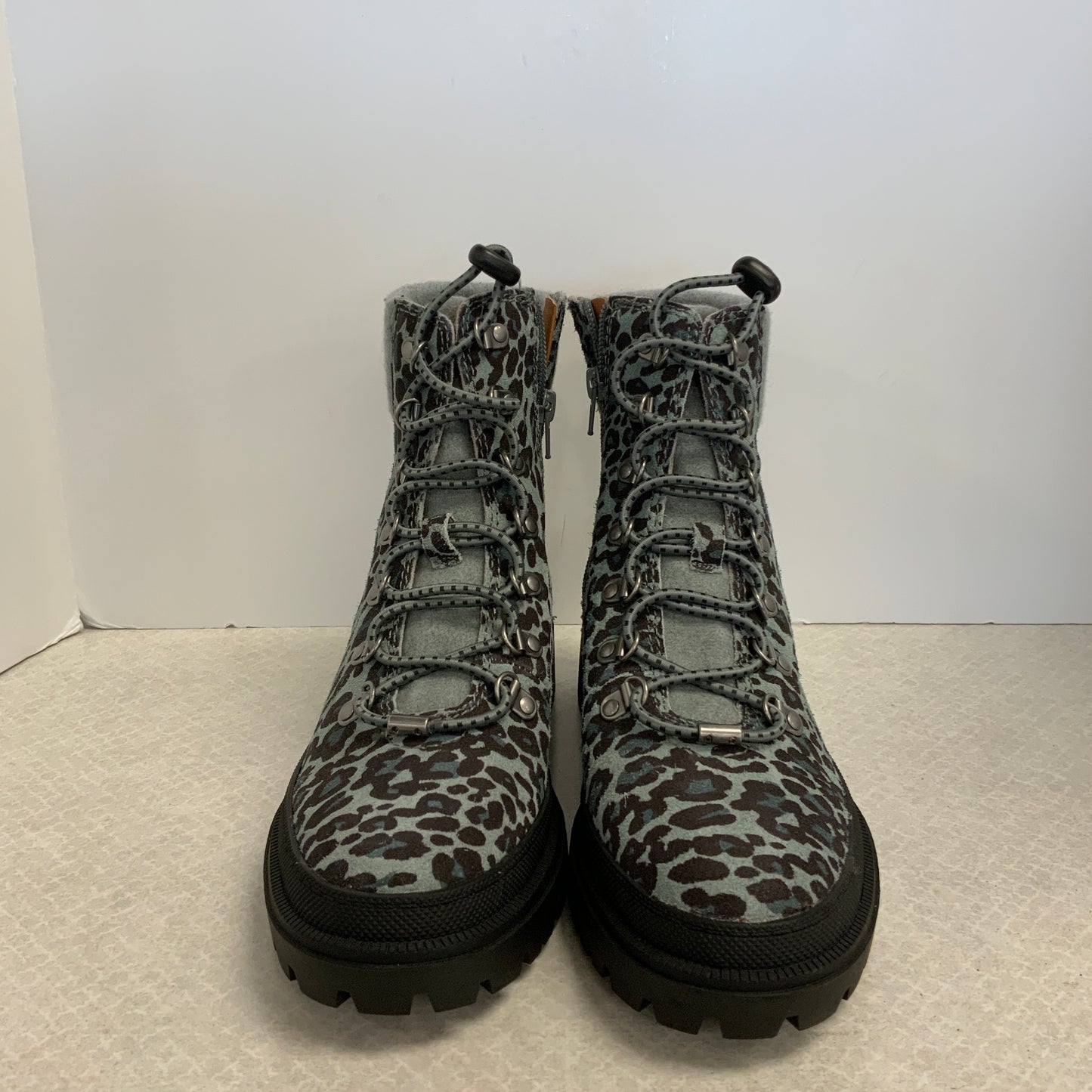 Boots Combat By Lucky Brand In Animal Print, Size: 8