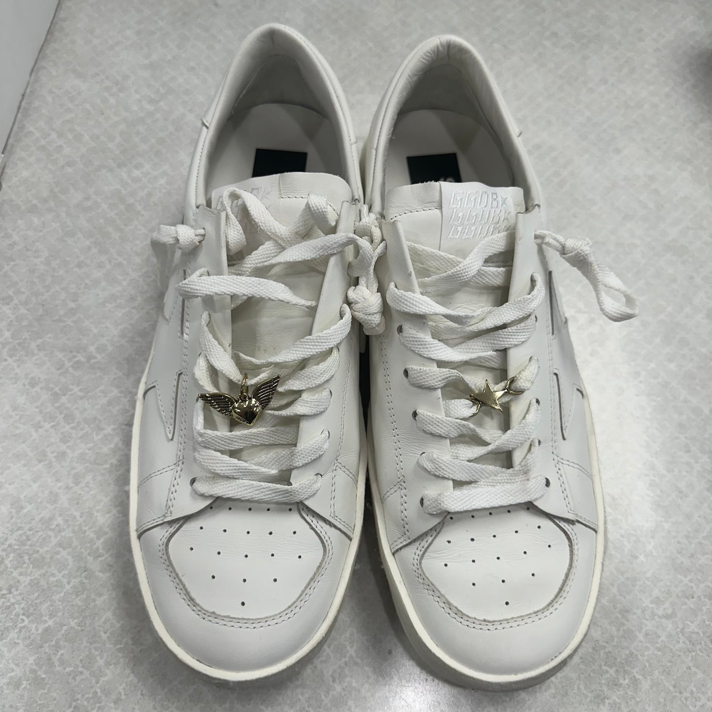 Shoes Luxury Designer By Golden Goose In White, Size: 10