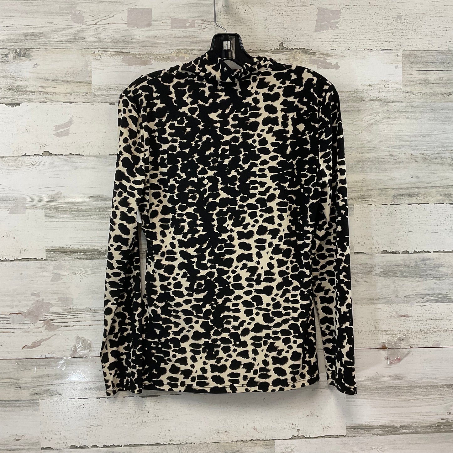 Top Long Sleeve By Dkny In Animal Print, Size: S