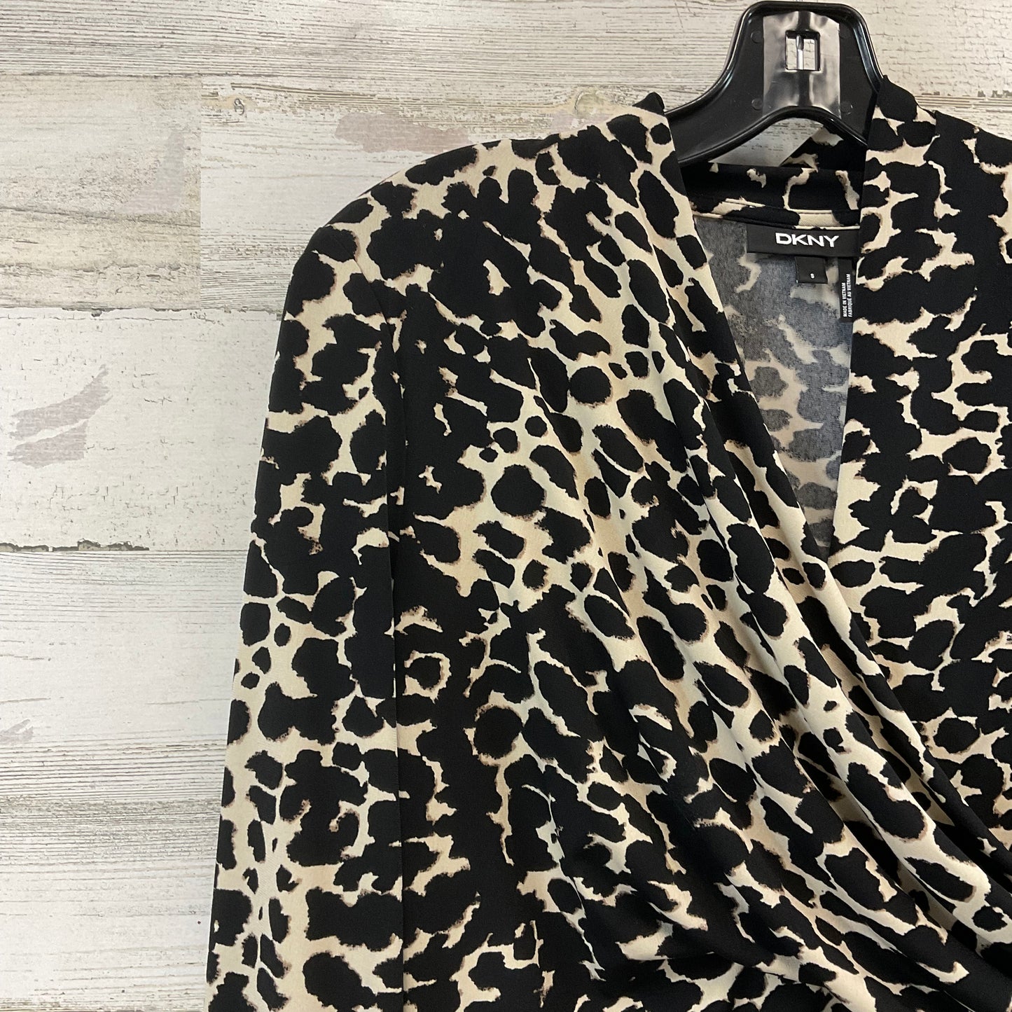 Top Long Sleeve By Dkny In Animal Print, Size: S