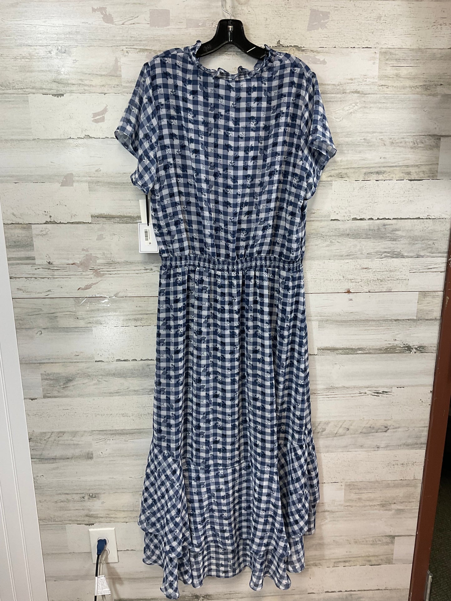 Dress Casual Maxi By 1.state In Blue & White, Size: 1x