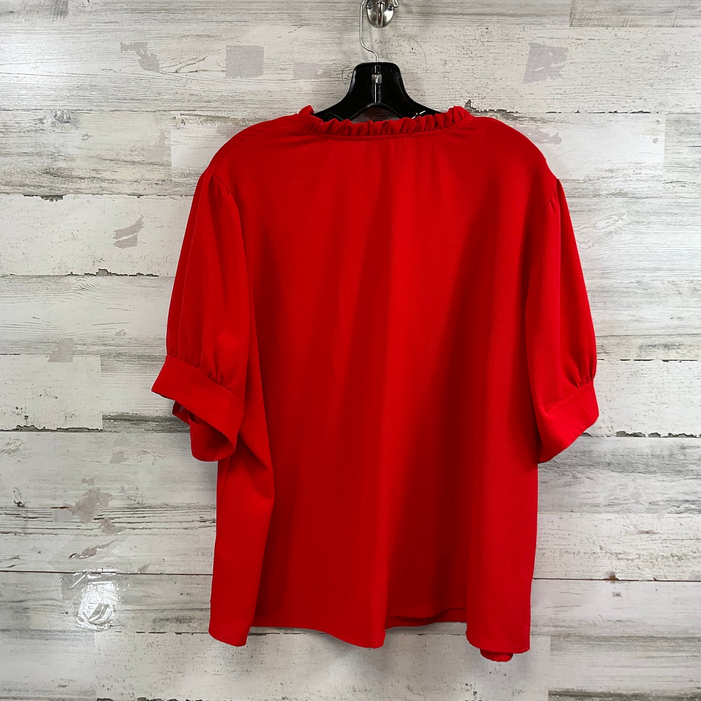 Top Short Sleeve By Cece In Red, Size: 3x