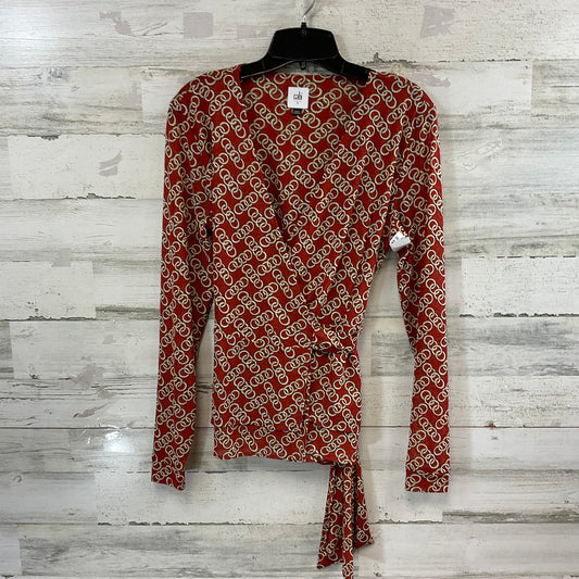 Top Long Sleeve By Cabi In Red, Size: S