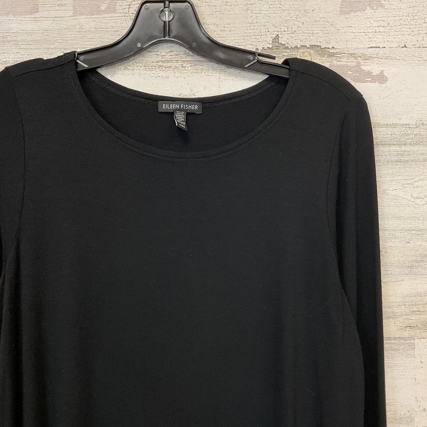 Tunic Long Sleeve By Eileen Fisher In Black, Size: M