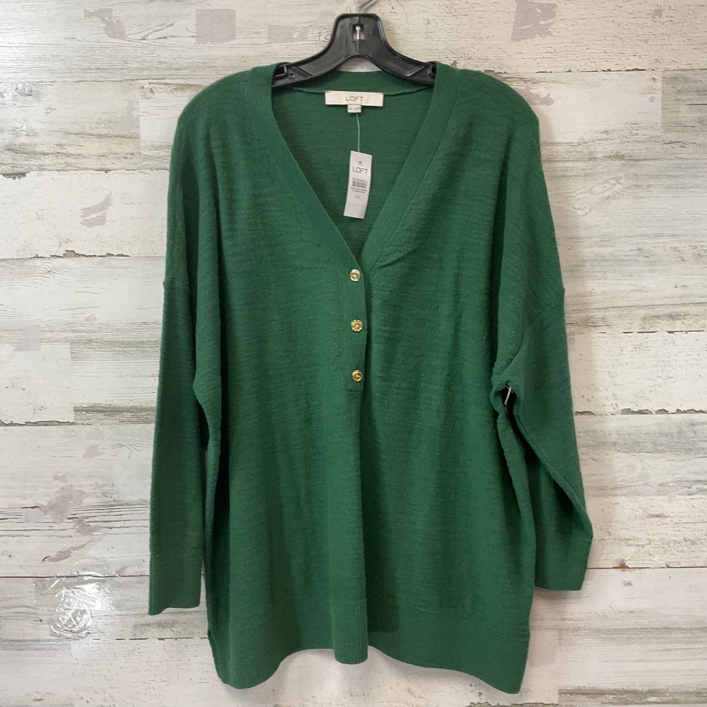 Sweater By Loft In Green, Size: Xxl