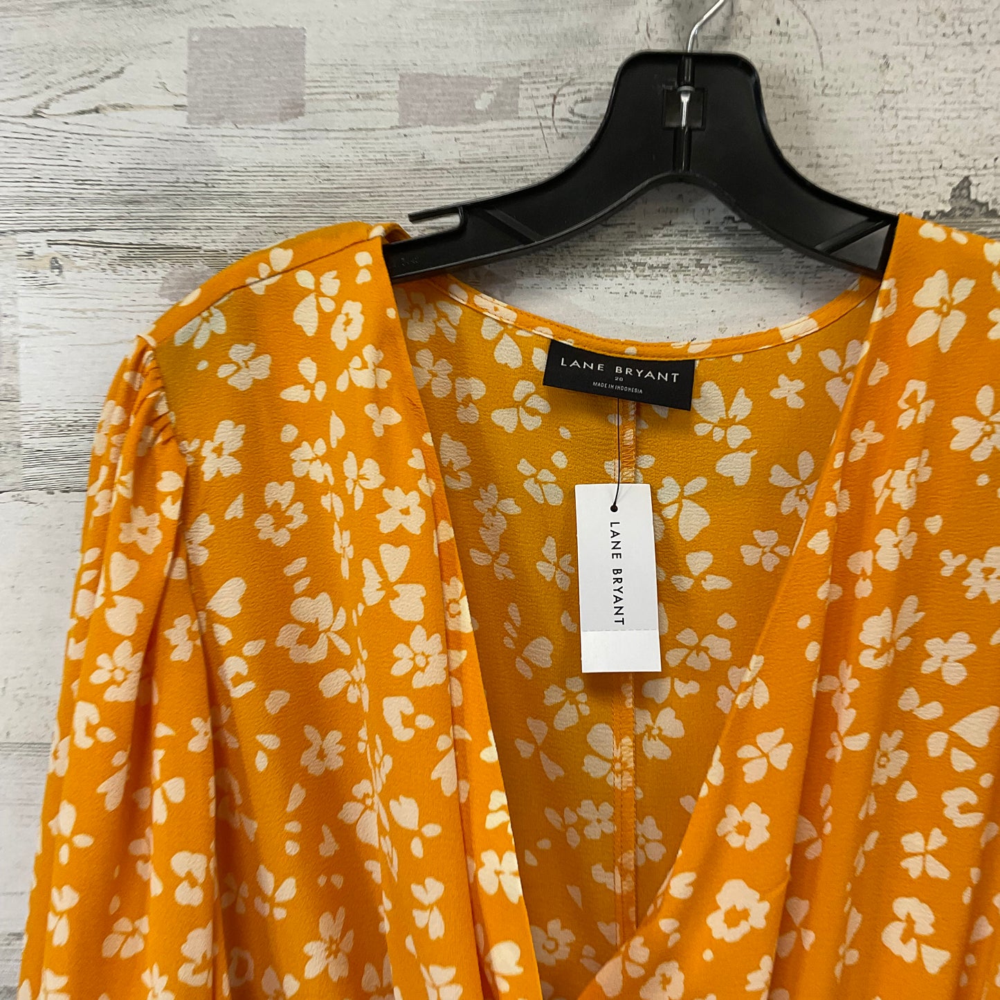 Top Long Sleeve By Lane Bryant In Yellow, Size: 2x