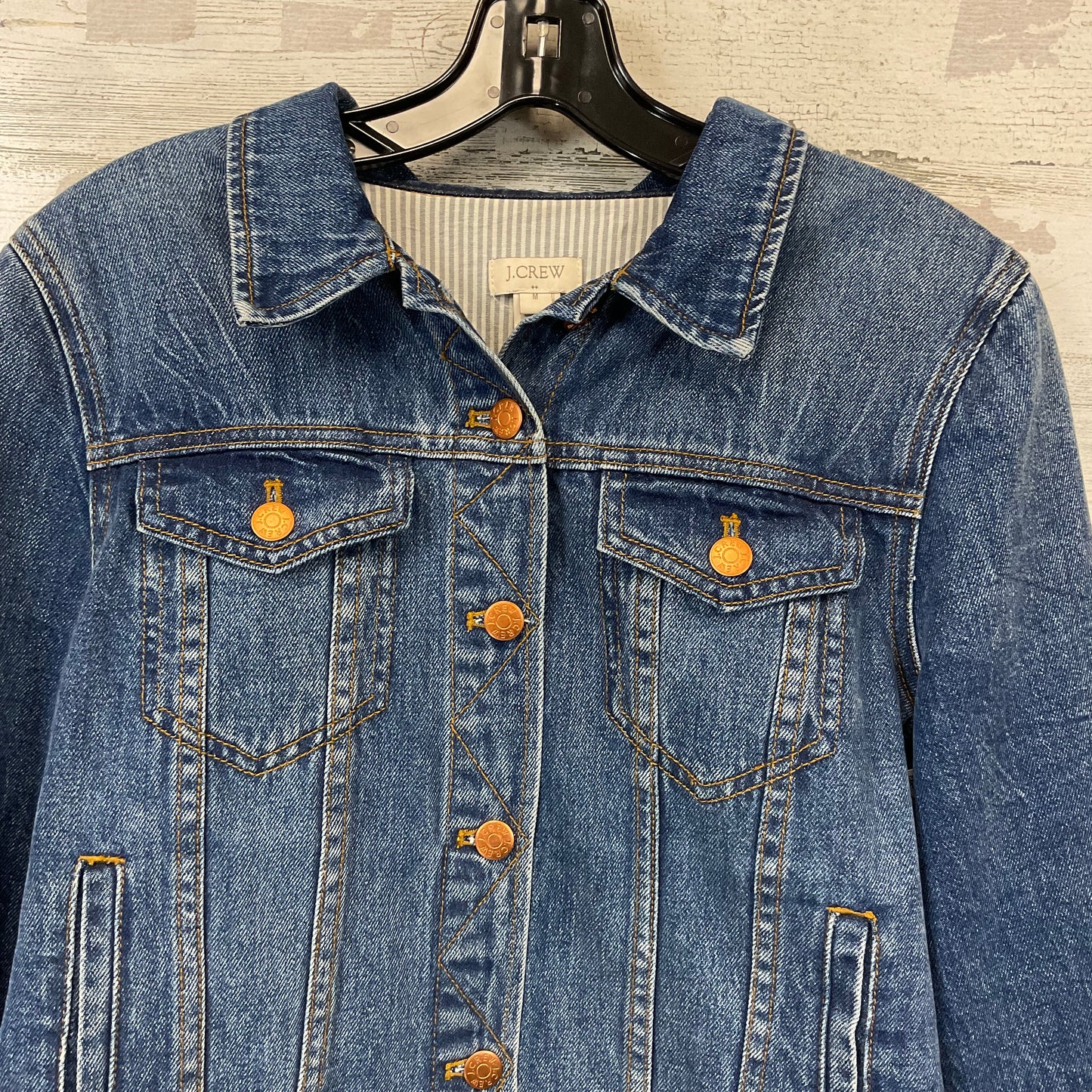 Jacket Denim By J. Crew In Blue Denim, Size: M