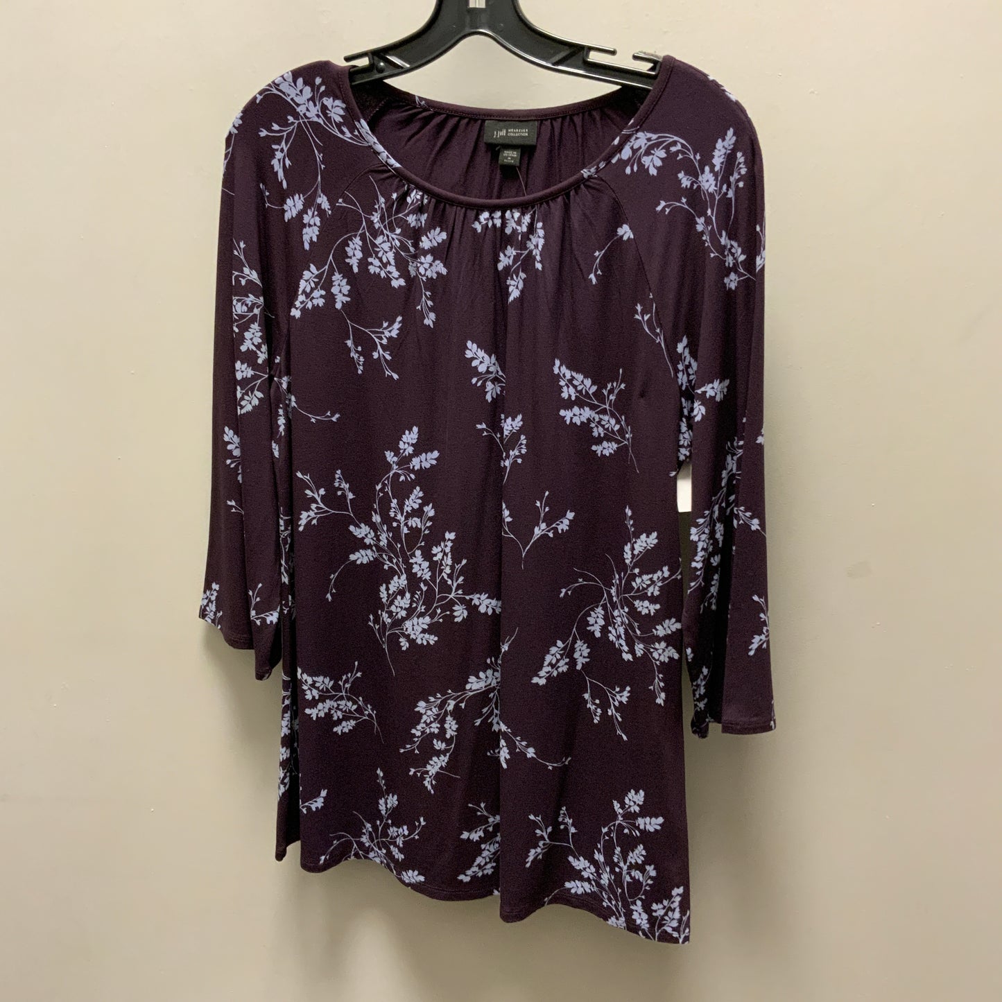 Top 3/4 Sleeve By J. Jill In Purple, Size: Mp