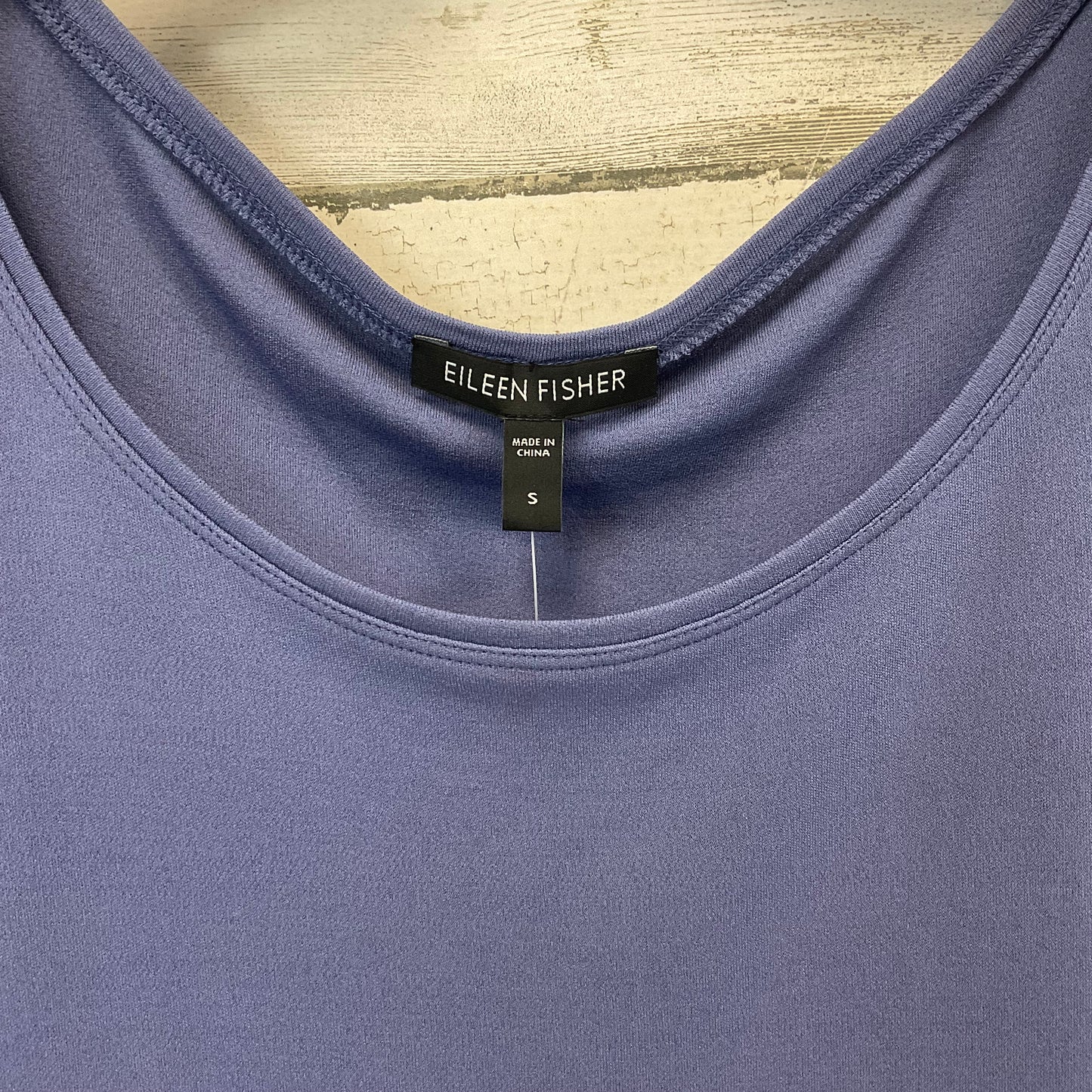 Top Short Sleeve By Eileen Fisher In Blue, Size: S