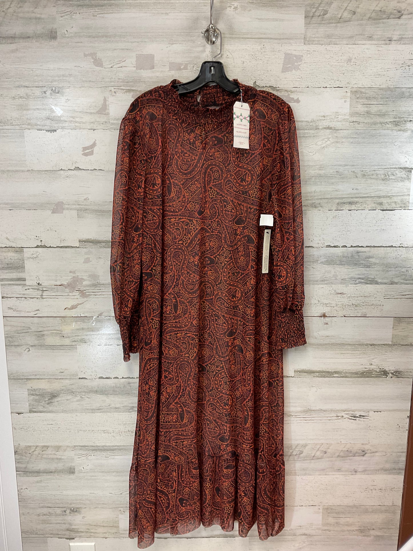 Dress Casual Maxi By Farm Rio In Orange, Size: Xlp