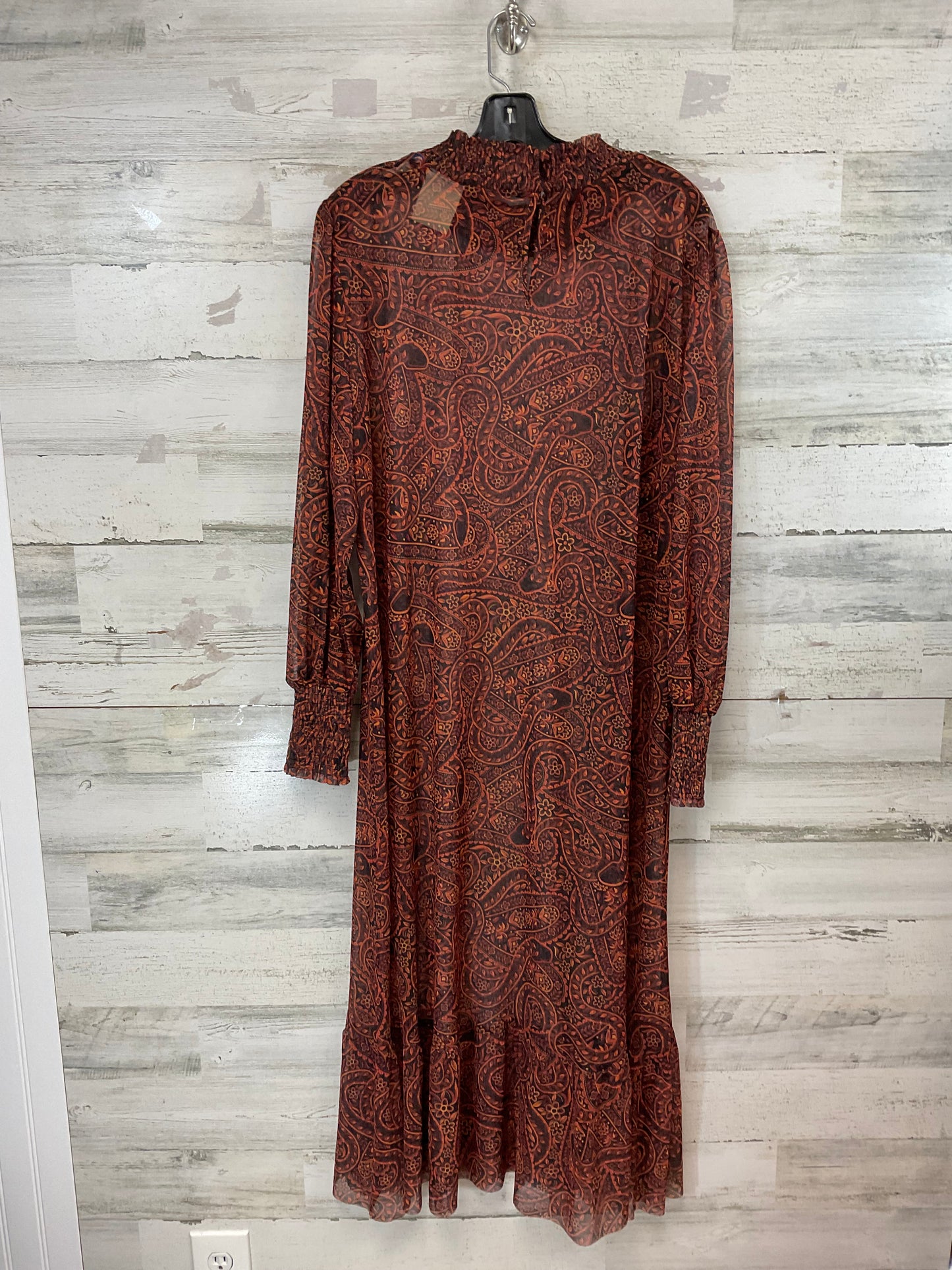 Dress Casual Maxi By Farm Rio In Orange, Size: Xlp