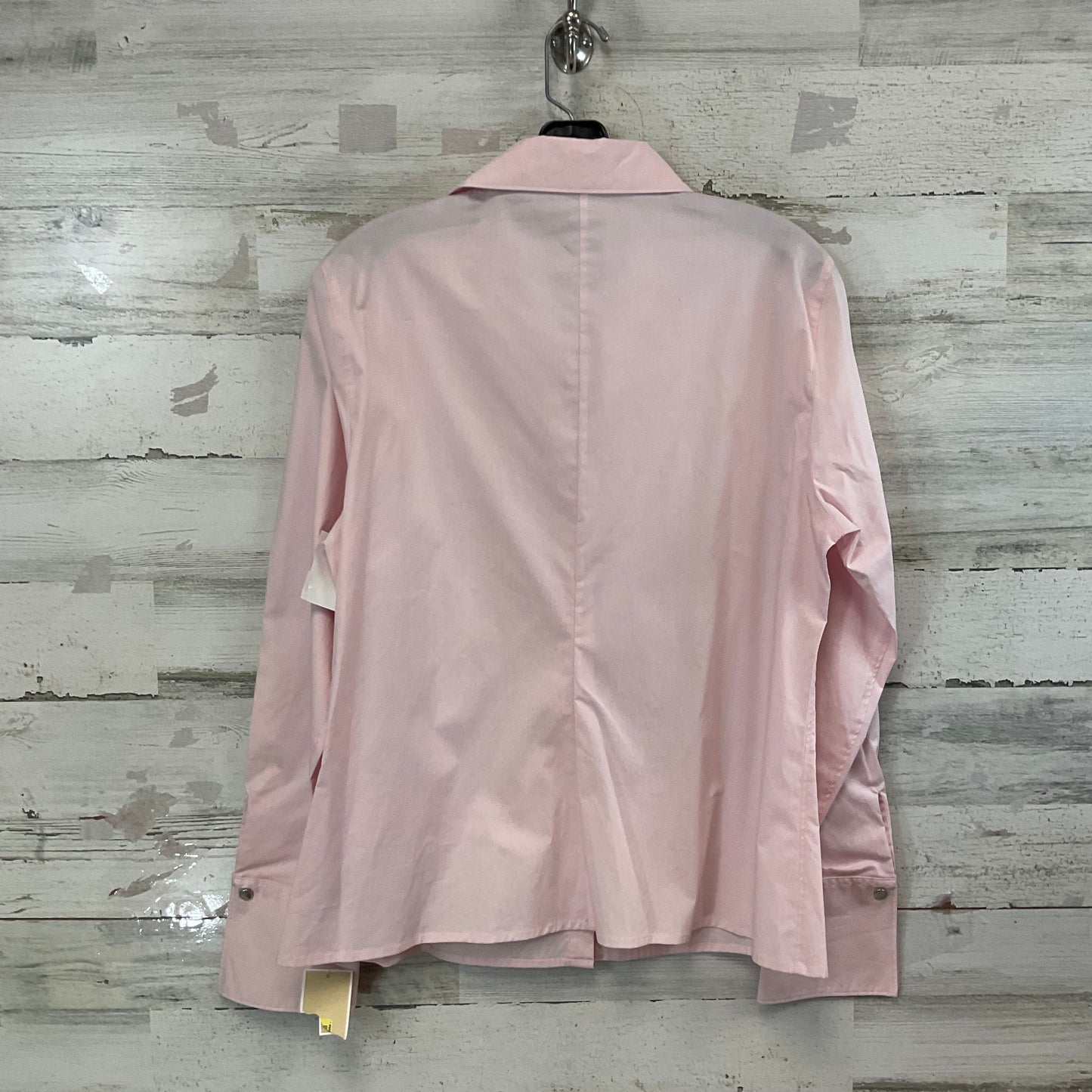 Blouse Long Sleeve By Michael By Michael Kors In Pink, Size: L