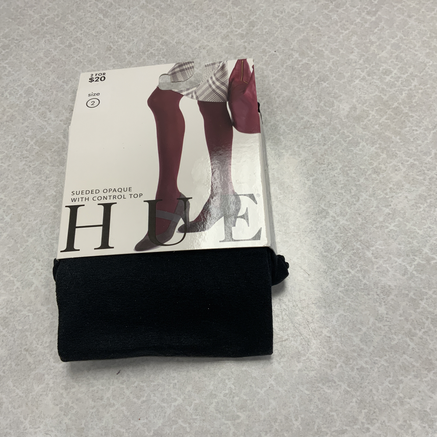 Tights By Hue In Black, Size: Xs