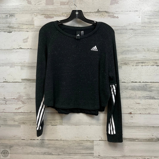 Sweatshirt Crewneck By Adidas In Black, Size: M