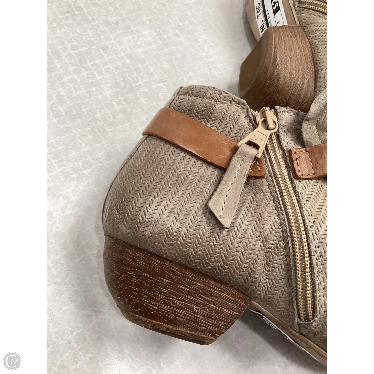 Shoes Heels Block By Miz Mooz In Taupe, Size: 7.5