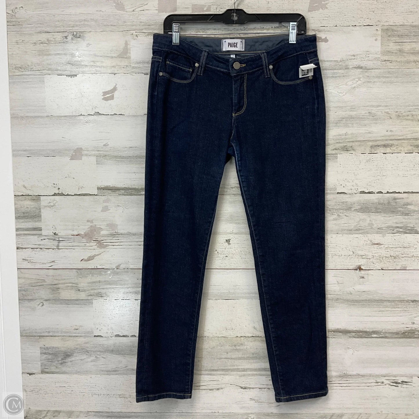 Jeans Skinny By Paige In Blue Denim, Size: 4