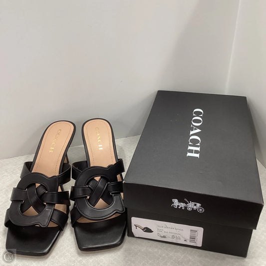 Shoes Designer By Coach In Black, Size: 10