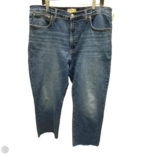 Jeans Straight By Madewell In Blue Denim, Size: 16