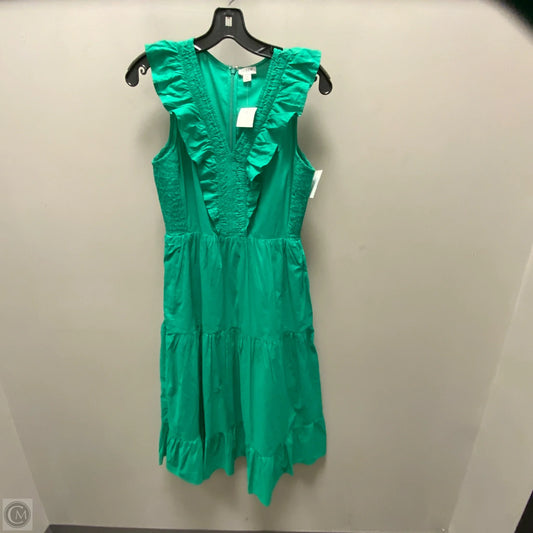 Dress Casual Midi By J. Crew In Green, Size: Xs