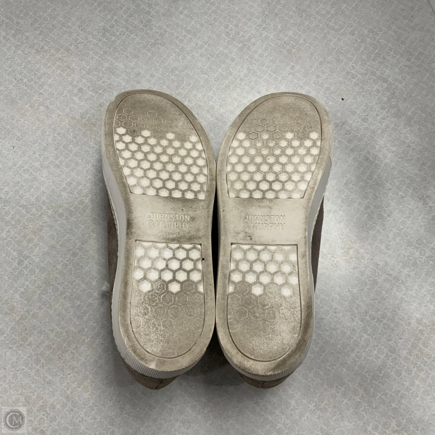 Shoes Sneakers By Johnston & Murphy In Silver, Size: 8