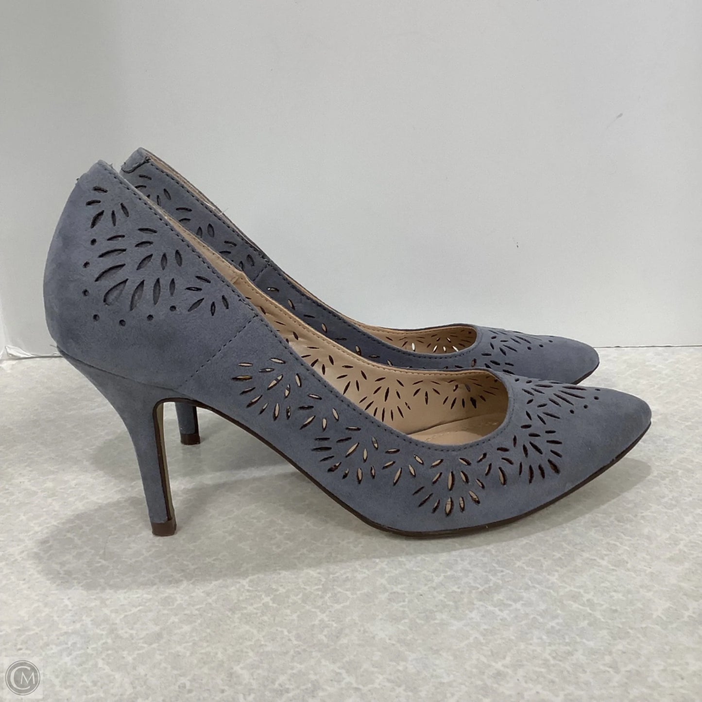 Shoes Heels Stiletto By Unisa In Grey, Size: 6.5