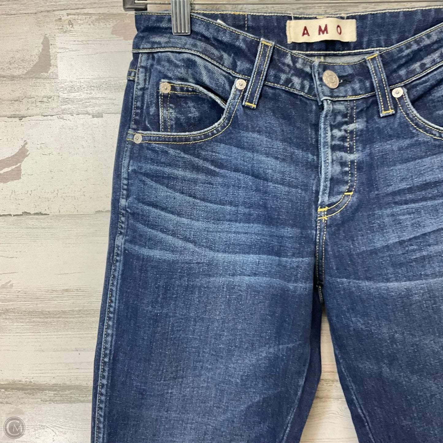 Jeans Straight By Amo In Blue Denim, Size: 00