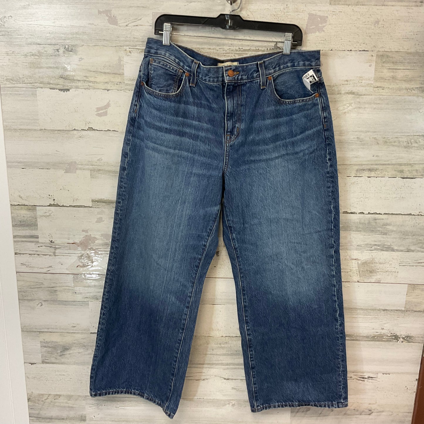 Jeans Wide Leg By Madewell In Blue, Size: 14p