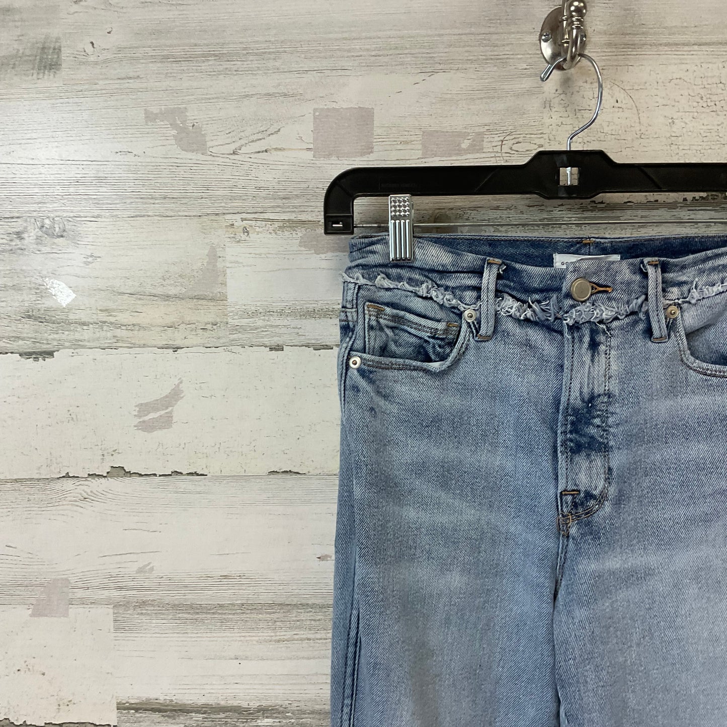 Jeans Skinny By Good American In Blue, Size: 4