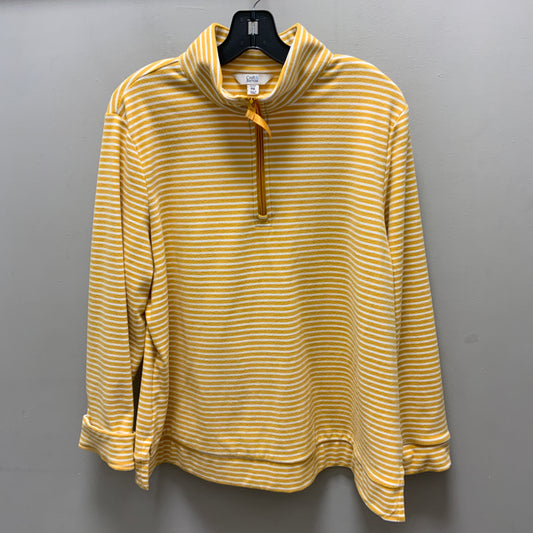 Top Long Sleeve By Croft And Barrow In Yellow, Size: Xlp