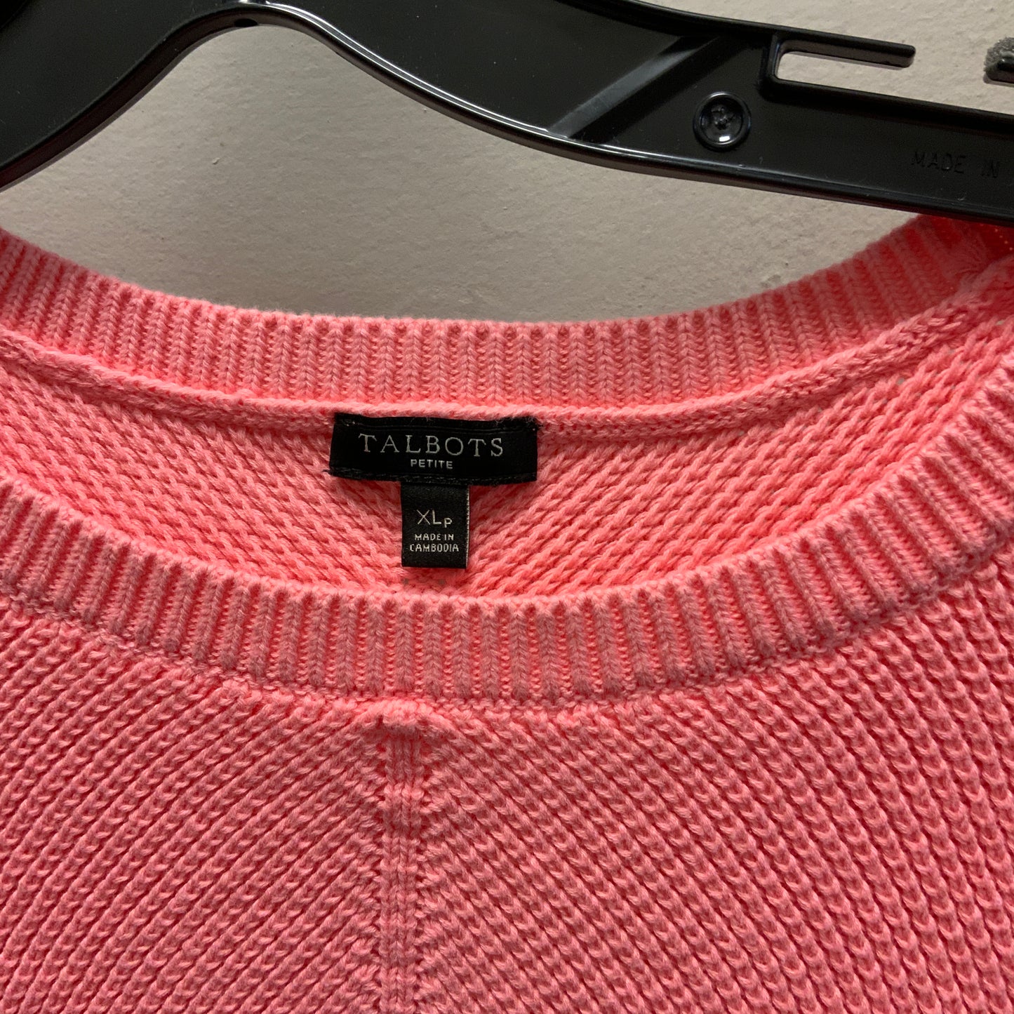 Sweater By Talbots In Coral, Size: Xlp