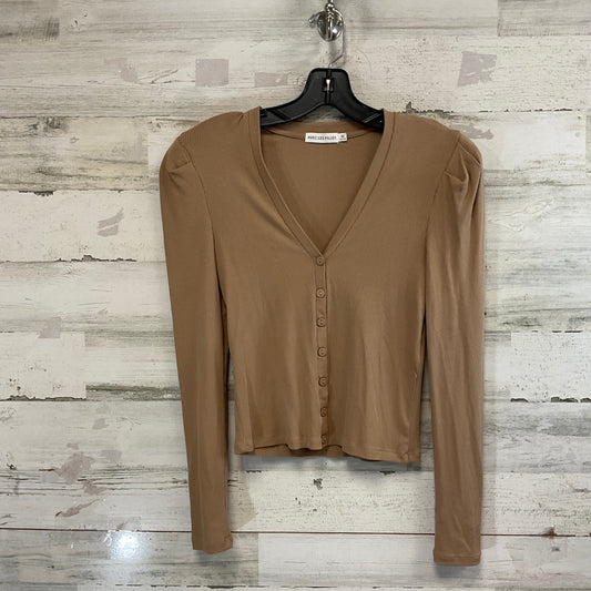 Top Long Sleeve By Avec Les Filles In Brown, Size: Xs