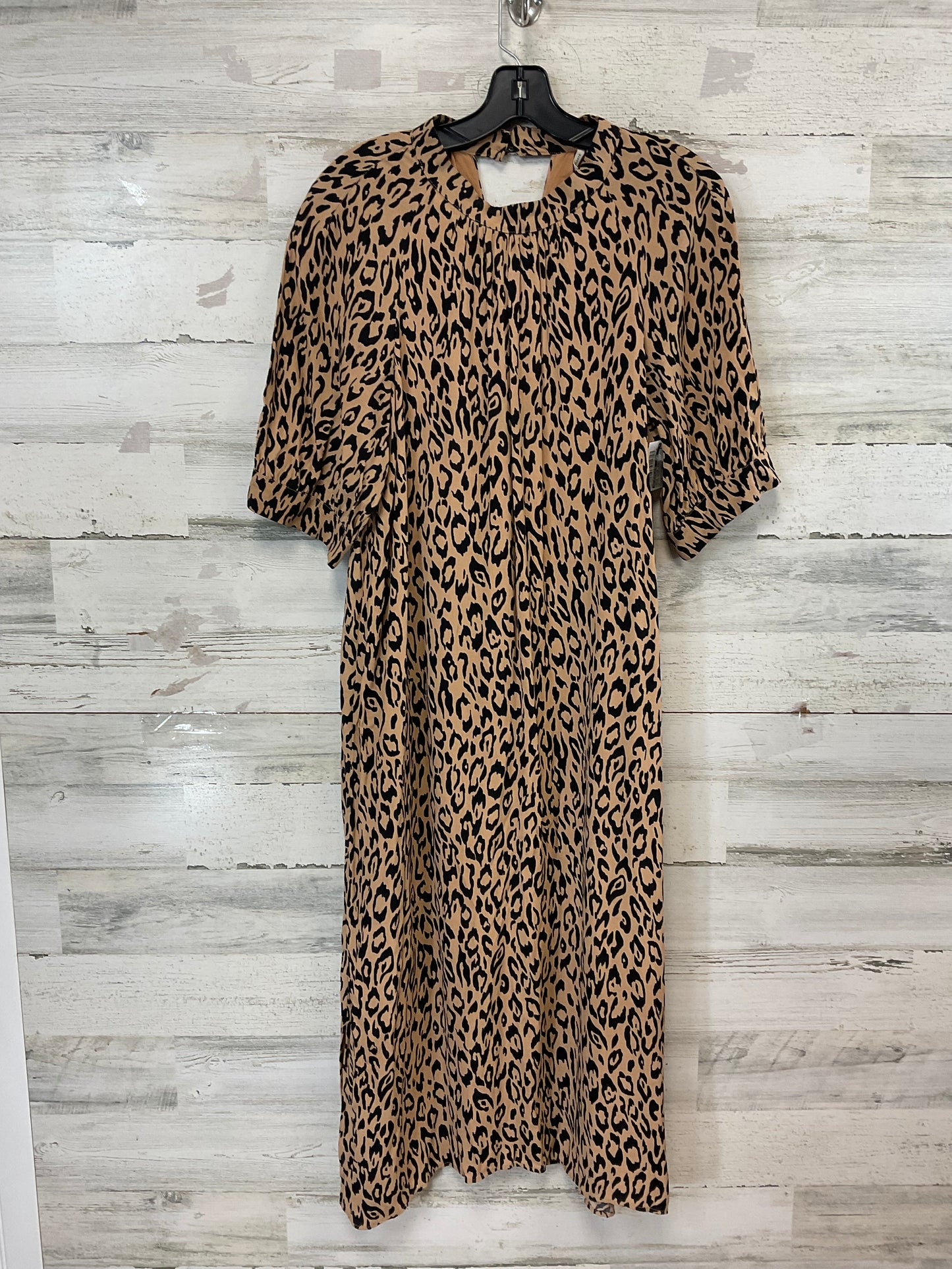 Dress Casual Midi By Anthropologie In Animal Print, Size: M