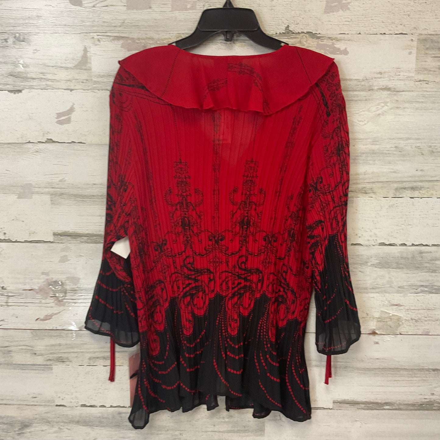 Top Long Sleeve By Dressbarn In Red, Size: 3x