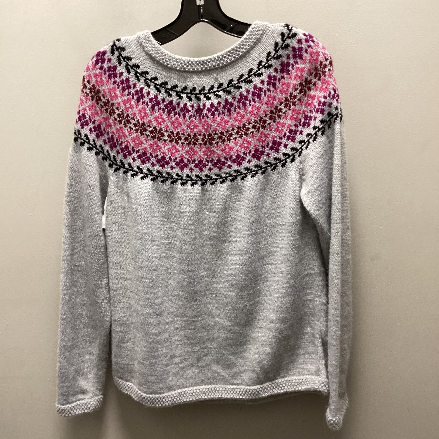 Sweater By ALPACA CONNECTION In Grey, Size: L