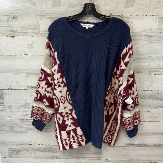 Sweater By Davi & Dani In Blue & Red, Size: M