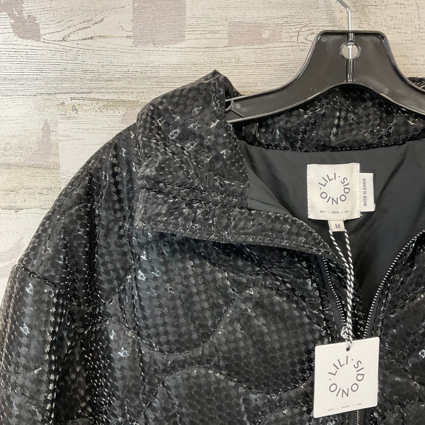 Jacket Puffer & Quilted By Lili Sidonio In Black, Size: M