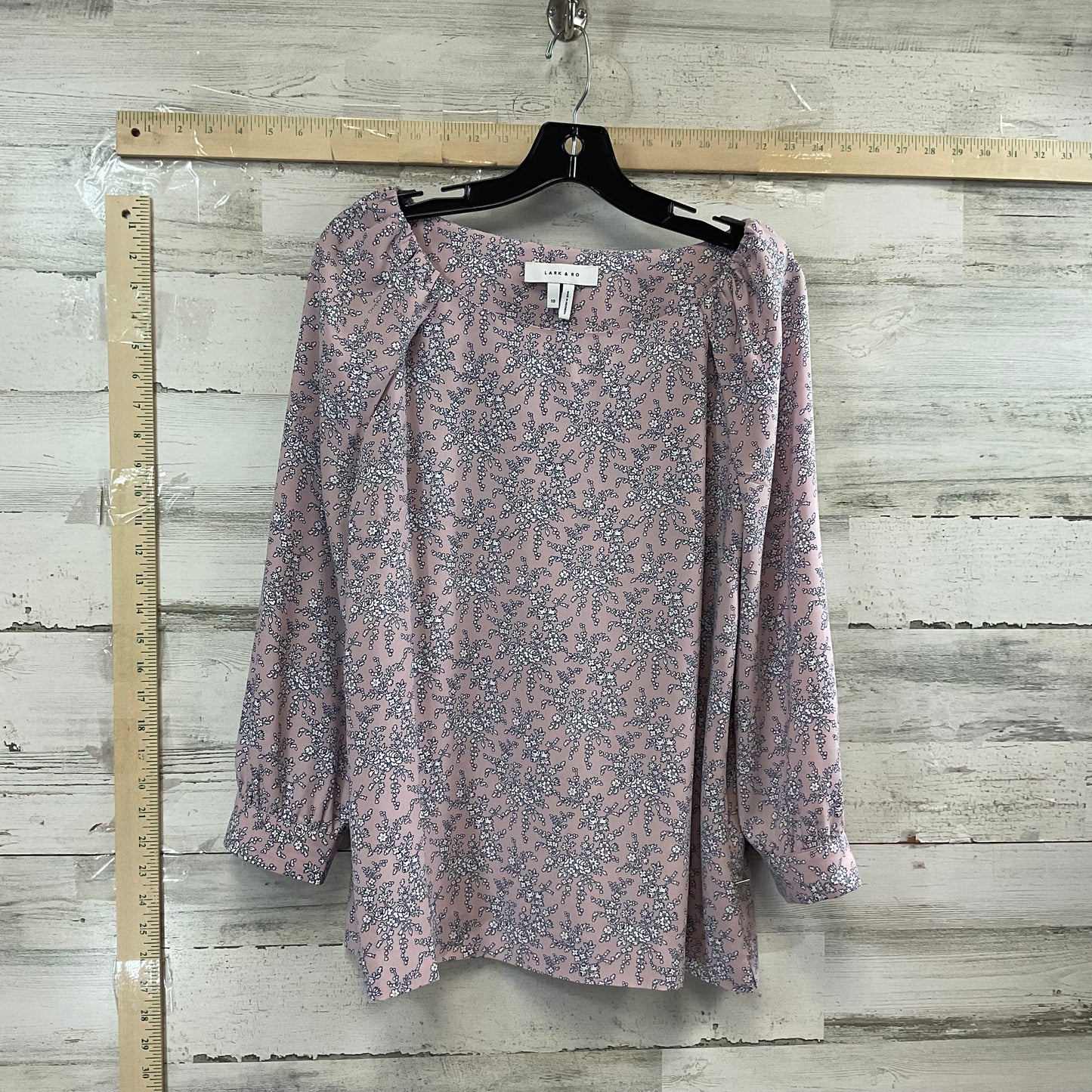 Top Long Sleeve By Lank & Ro In Pink, Size: M