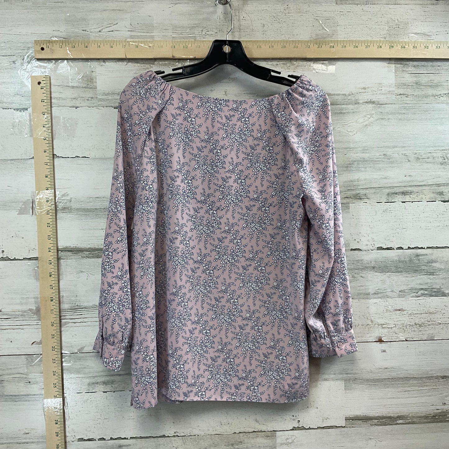 Top Long Sleeve By Lank & Ro In Pink, Size: M