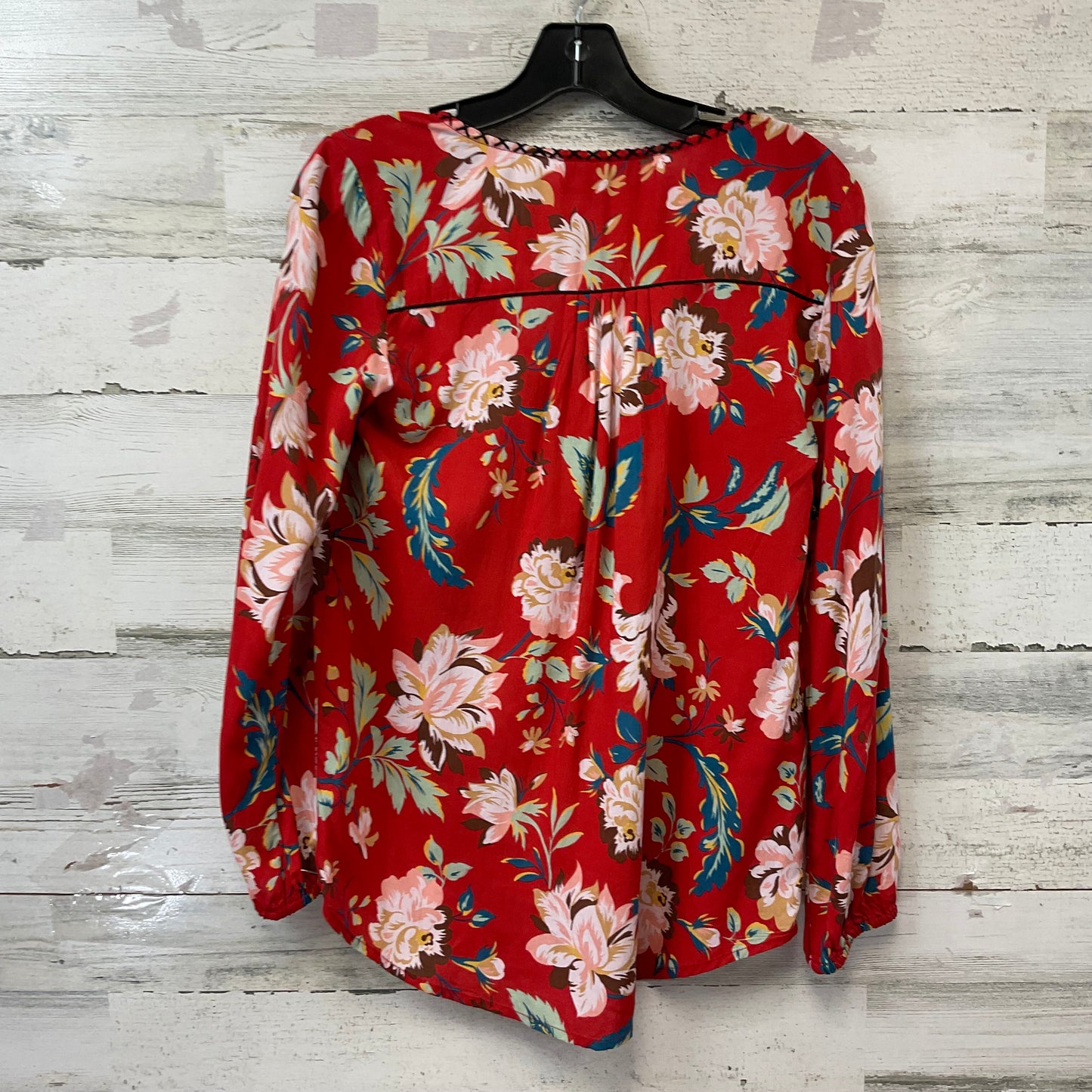 Top Long Sleeve By Tolani In Red, Size: Xs