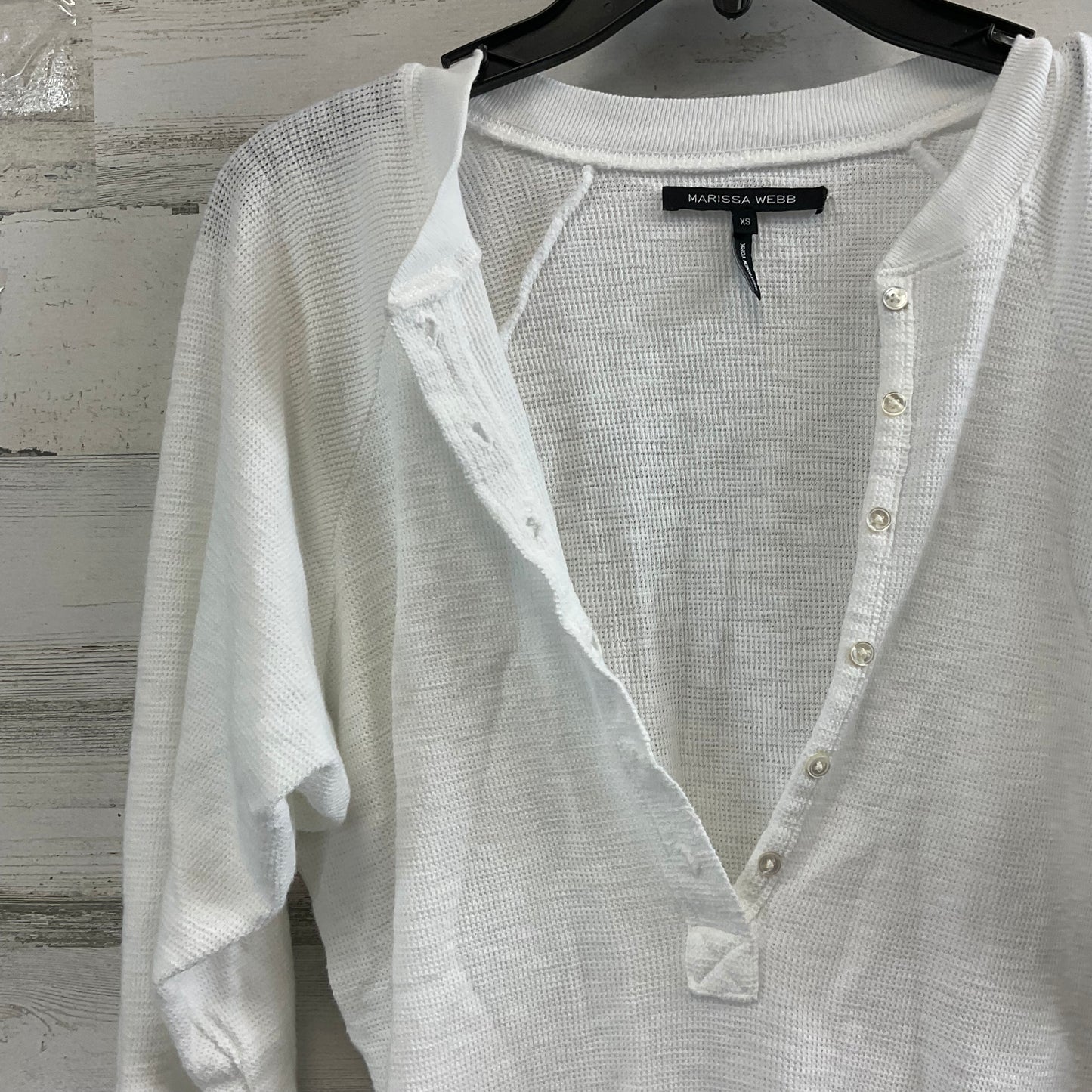 White Top Long Sleeve MARISSA WEBB, Size Xs