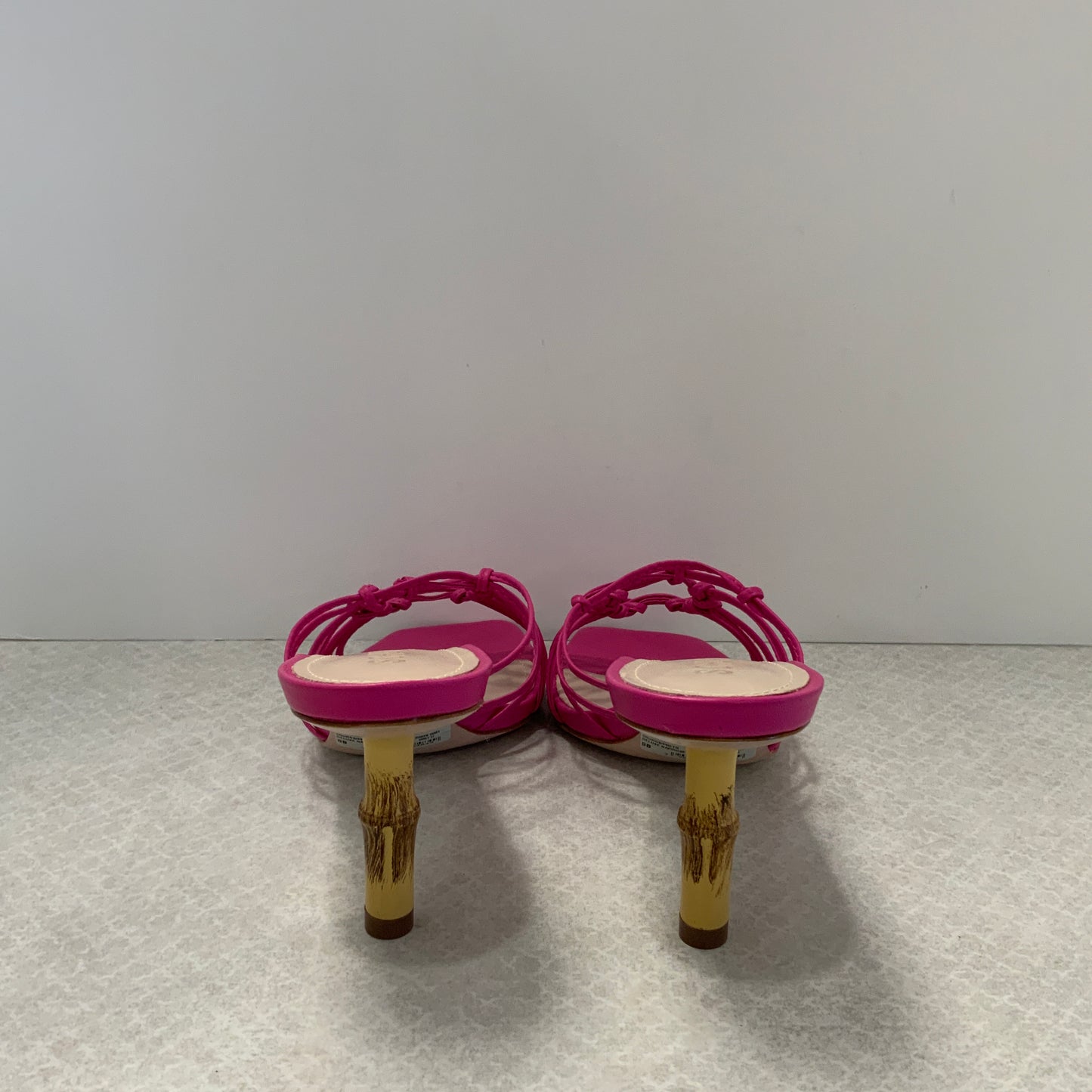 Pink Sandals Heels Stiletto Schutz , Size 8