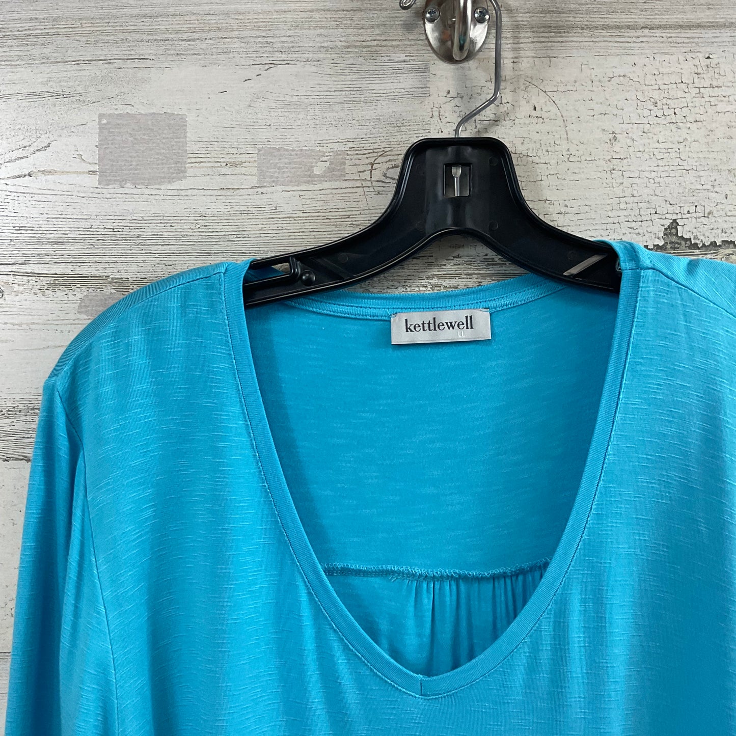 Top 3/4 Sleeve Basic By Kettlewell In Blue, Size: L