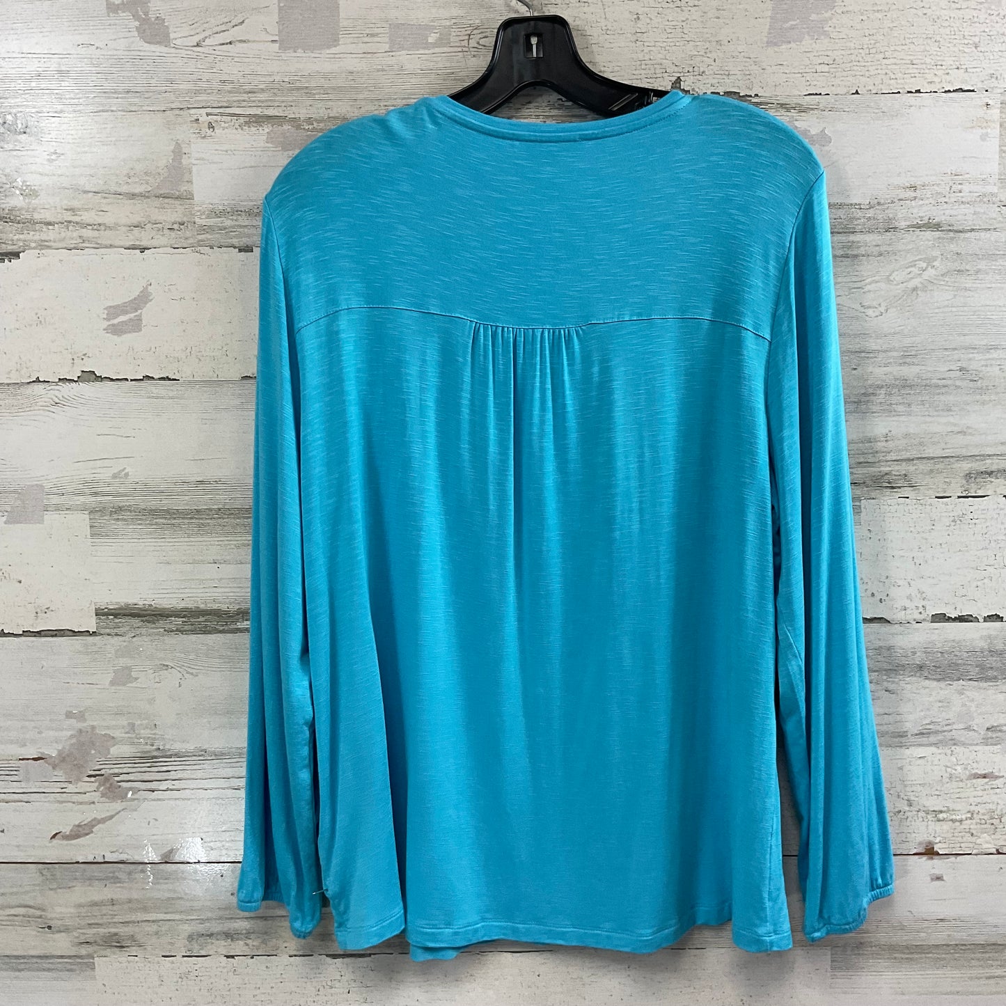 Top 3/4 Sleeve Basic By Kettlewell In Blue, Size: L