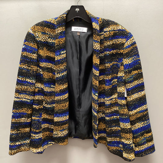 Blazer By Kasper In Blue & Yellow, Size: L