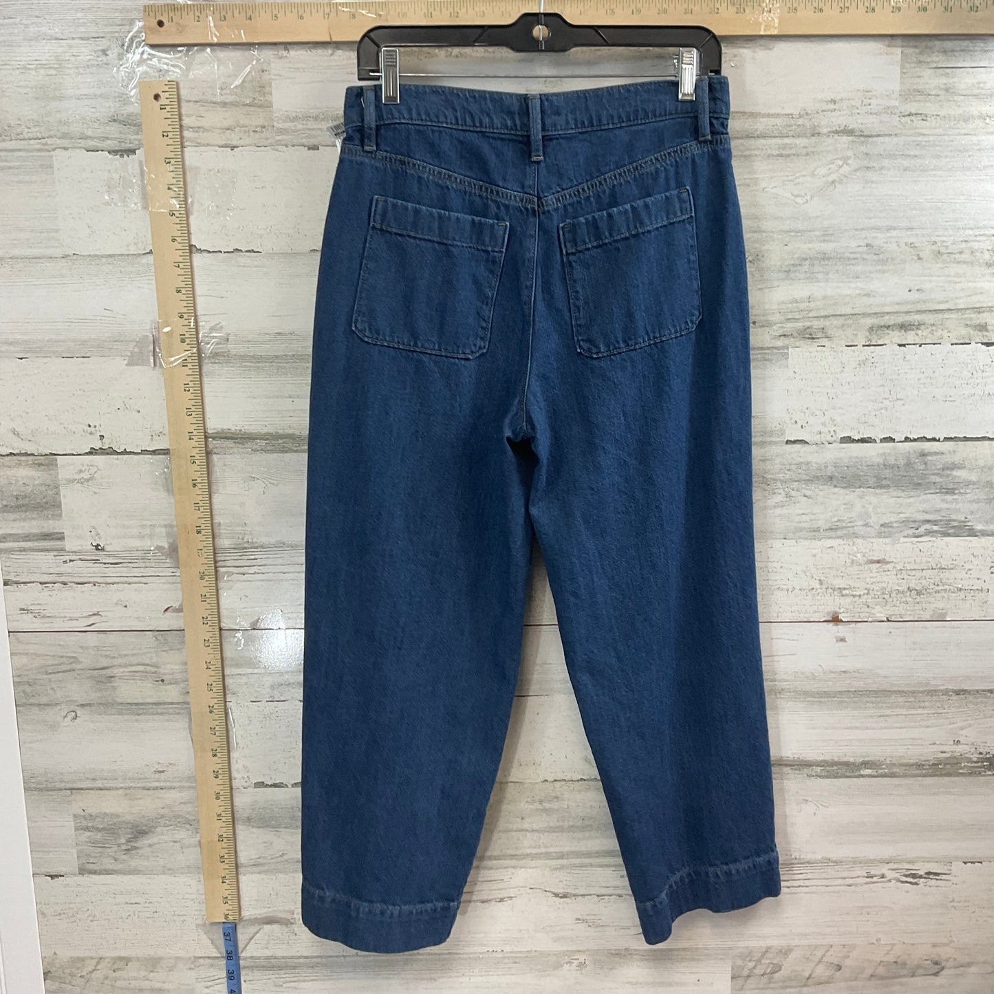 Jeans Wide Leg By Loft In Blue Denim, Size: 4