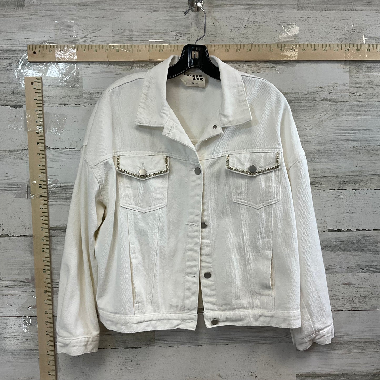 White Denim Jacket Denim Savanna Jane, Size M