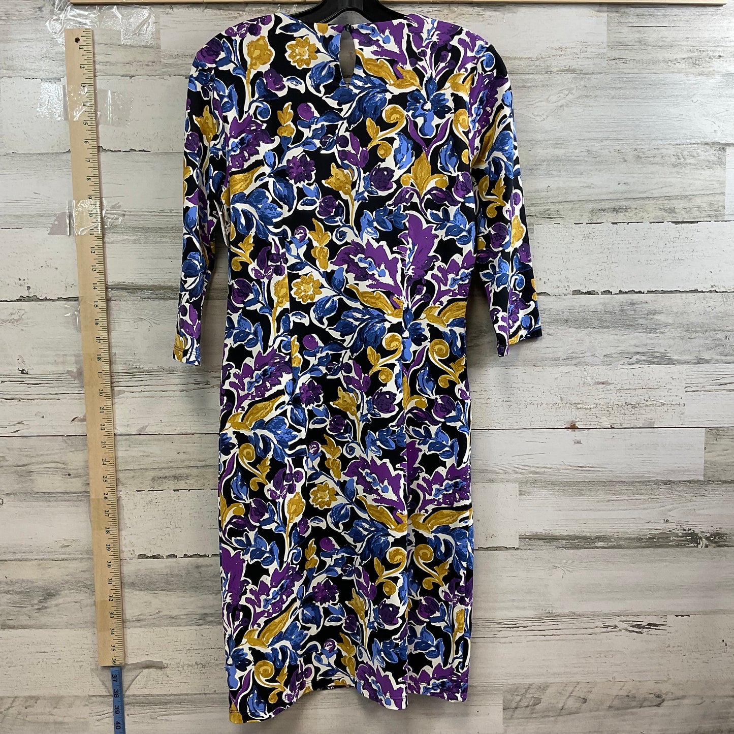 Purple & Yellow Dress Work J Mclaughlin, Size S